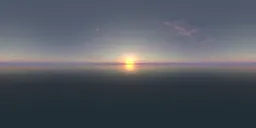 Colorful Golden Twilight Ocean