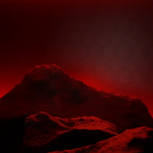 Sci-Fi Volcanic Lava Cavern Stage