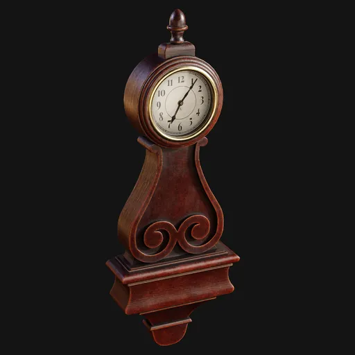 Antique Banjo-Inspired Wall Clock