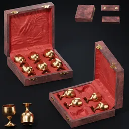 Royal Golden Goblet Set
