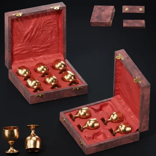 Royal Golden Goblet Set