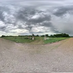 Cloudly Grass Gravel Ground