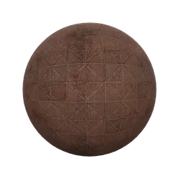 High-quality 2K PBR clay designer tiles texture with scratches and dirt for Blender 3D and other applications.