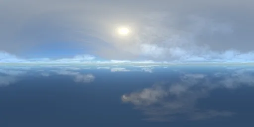 Bright horizon sky