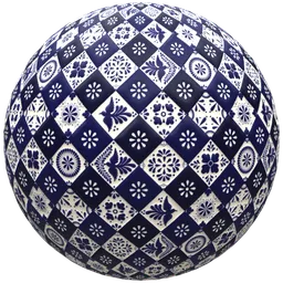 Blue Diamond Ceramic Tile
