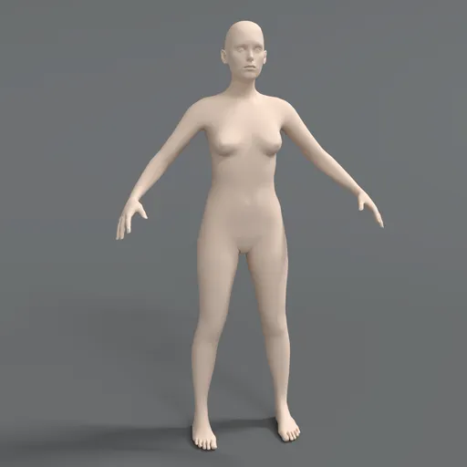Caucasian Female Base Mesh