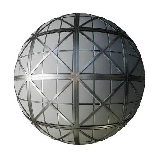 High-detail PBR 3D rendering texture for futuristic SciFi panel design compatible with Blender and other 3D applications.