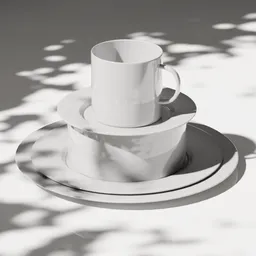 Plates and Cup Decoration Set