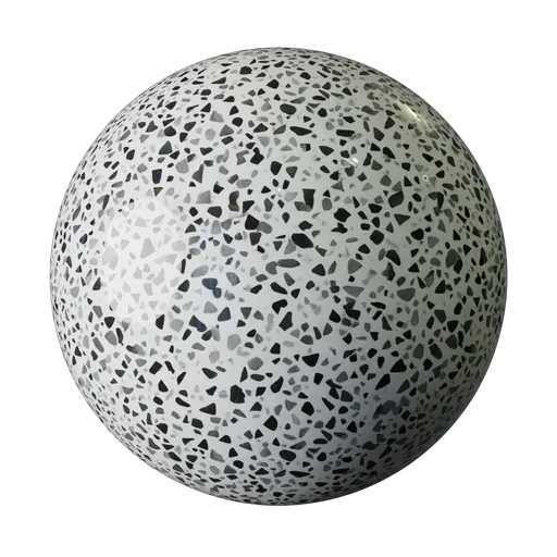 Black and White Terrazzo