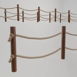 Rope Barrier fence