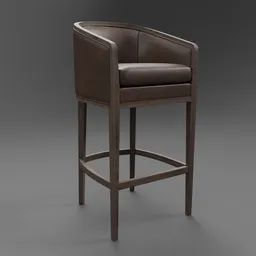 Restoration Hardware Dixon Leather Stool