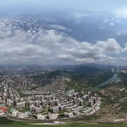 Highsky old building green forest