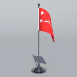 Christmas Table Flag