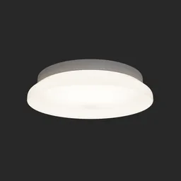 "Get the IKEA Stoftmoln white ceiling/wall lamp 3D model for Blender 3D. Change the light color temperature in Shader Editor to 4500 Kelvin using Cycles. Perfect for your interior design projects in the ceiling-light category."
