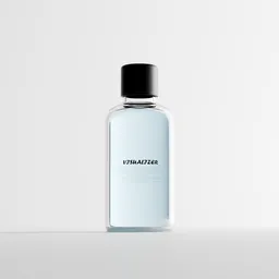 Minimalist High-Key Cosmetic Bottle