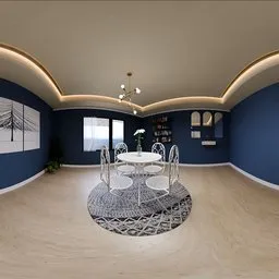 Blue Modern Dining