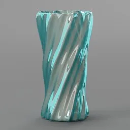 Glass flower vase