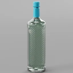 Glass Bottle Blue