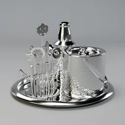 Metallic cocktail set