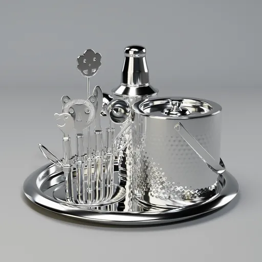 Metallic cocktail set