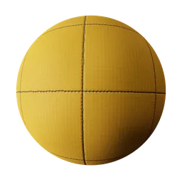 Yellow Stitched Fabric