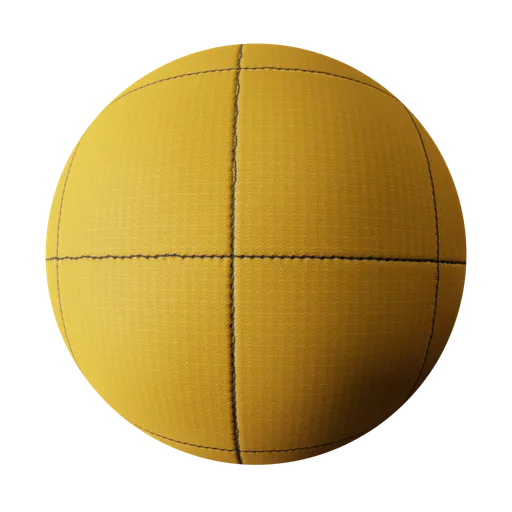 Yellow Stitched Fabric