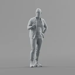 Lowpoly Male Standing