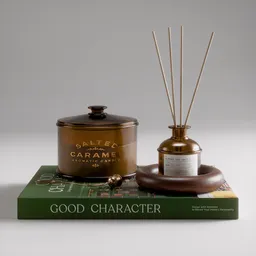Decorative Set Vintage Candle and Diffuser
