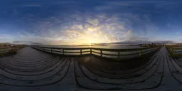 Dramatic Cloudy Sunrise at Coast