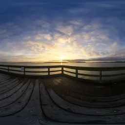 Dramatic Cloudy Sunrise at Coast