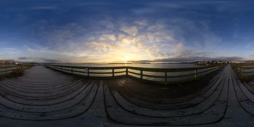 Dramatic Cloudy Sunrise at Coast