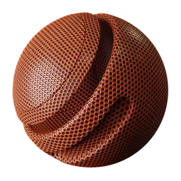 Patterned red plastic