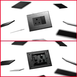 Metal modular plates creative animation