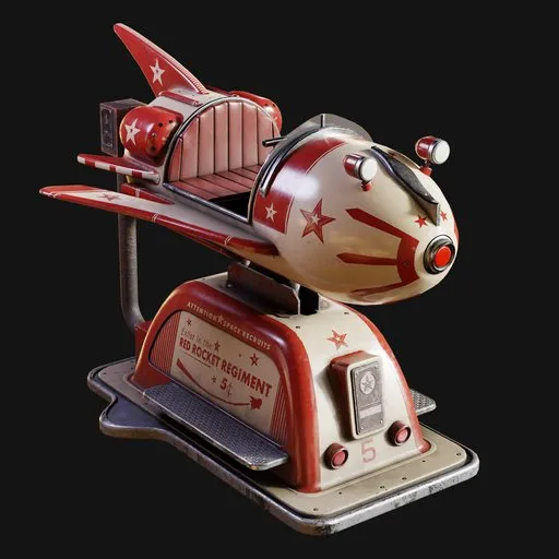 Vintage Coin-Op Rocket Kids Ride