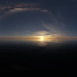 Golden Twilight Night Stars