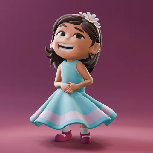 Cartoon girl