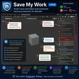 Save My Work — Smart Save Reminder & Automatic Backup