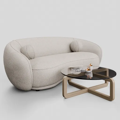 Sofa Hyde Boucle Fabric