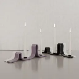 Geometric Candle Holder and Candle
