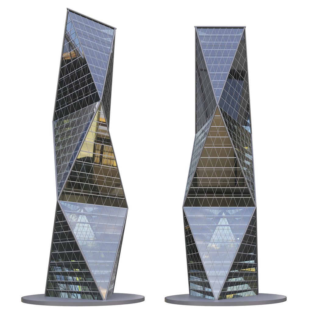 Building Tower Skyscraper Modern Glass | Commercial Buildings models ...