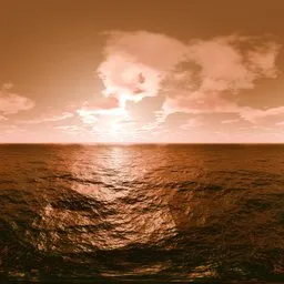 Golden Sunset Ocean