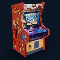 Street fighter game machine