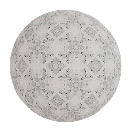 Intricate floral wallpaper