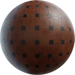 Patterned Terracotta Tiling