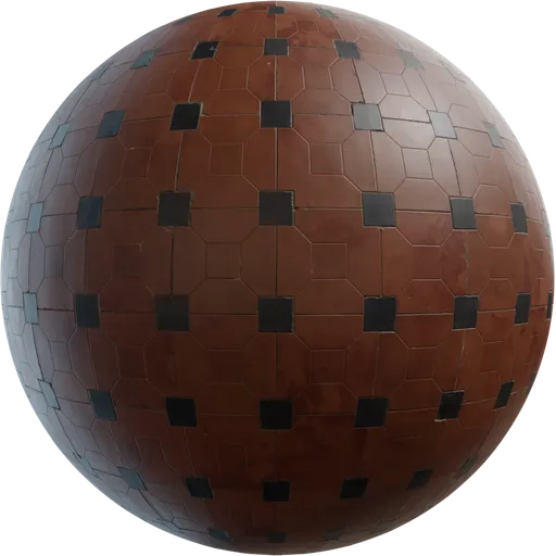 Patterned Terracotta Tiling