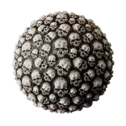 Skulls Graveyard Wall 03