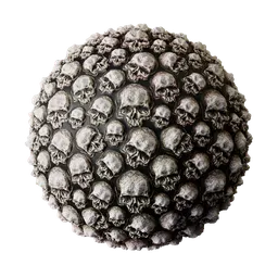 Graveyard Skull Wall