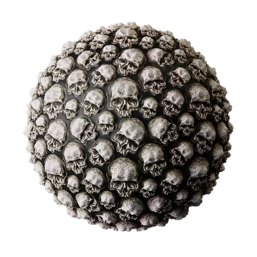 Graveyard Skull Wall