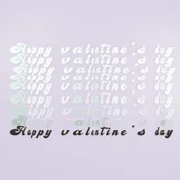 Dynamic 3D text waves with procedural motion effect for creative design using Blender geometry nodes.