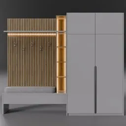 Hallway Coathanger Wardrobe Large